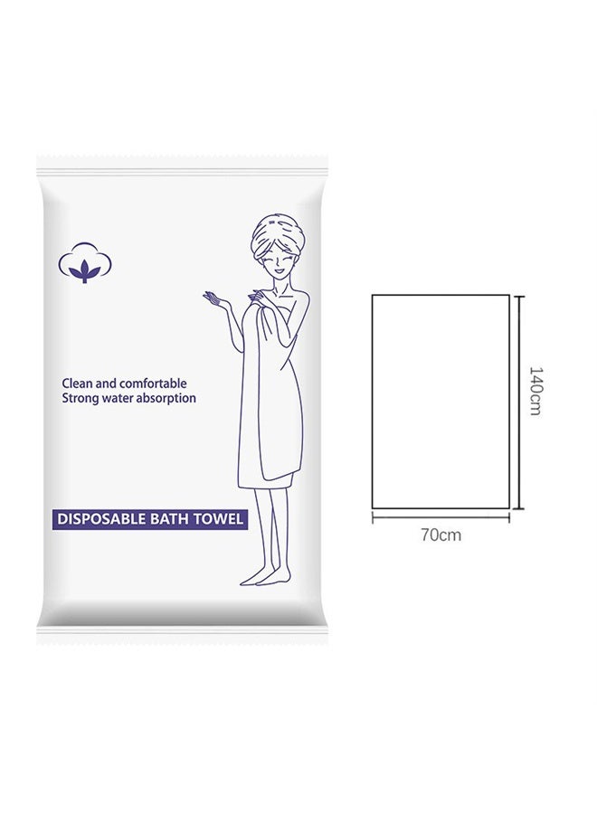 HOMESTAR 5 Pack Disposable Bath Towels, 70x140cm Large Compressed Towel, Cotton Towel For Camping, Sports, Hiking - Image 2